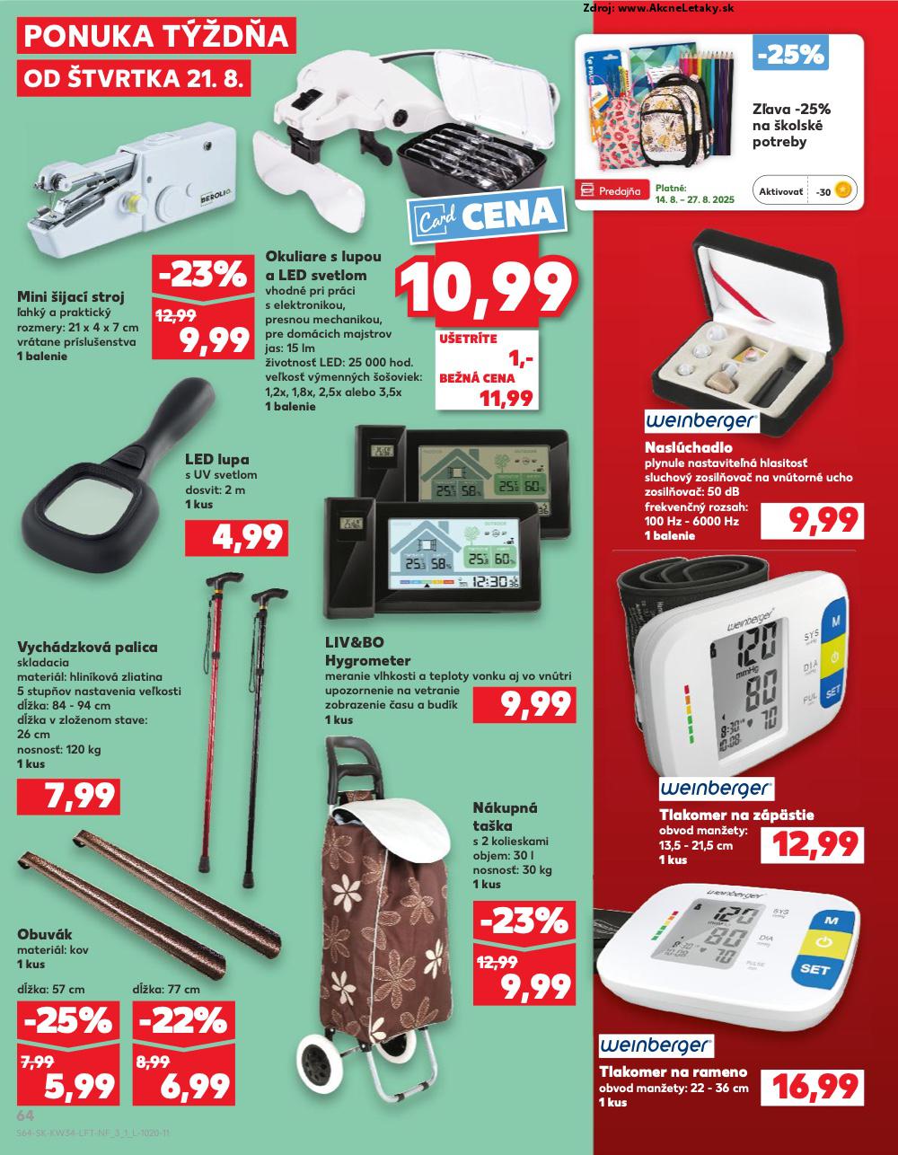 Leták Kaufland (21. 8. - 27. 8. 2025) - strana 64 z 78