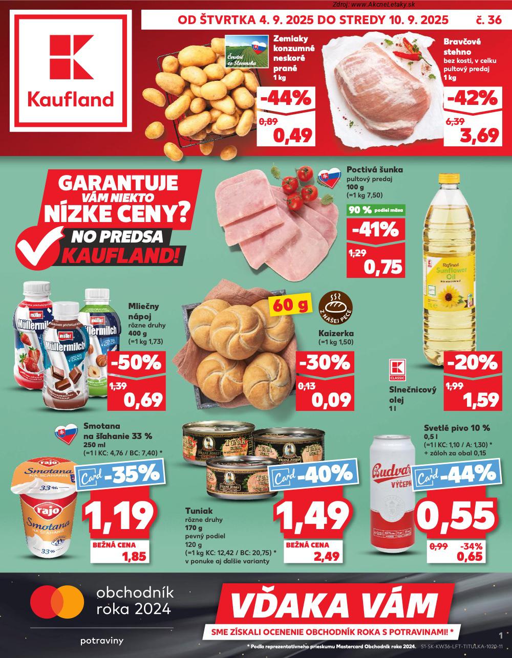 Leták Kaufland (4. 9. - 10. 9. 2025) - strana 1 z 76