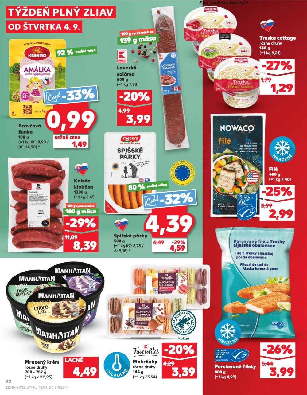 Leták Kaufland (4. 9. - 10. 9. 2025) - strana 22 z 76