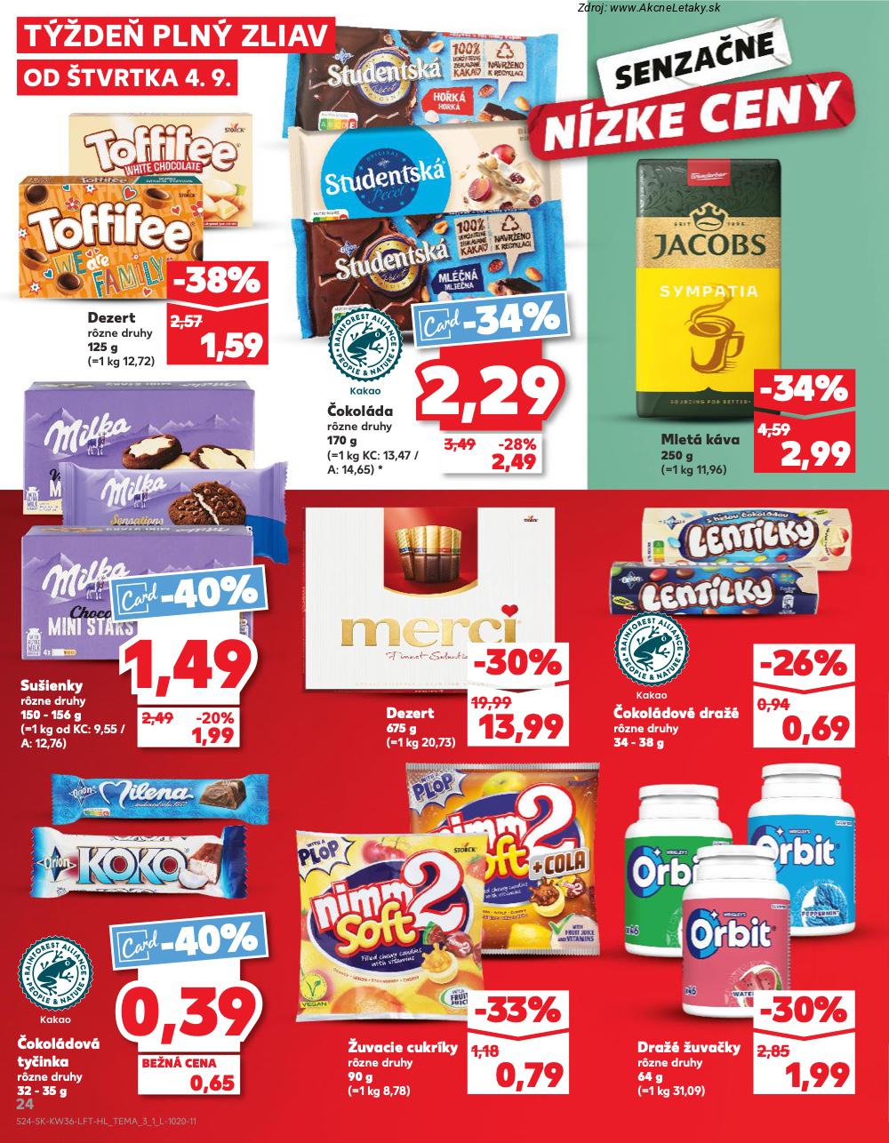 Leták Kaufland (4. 9. - 10. 9. 2025) - strana 24 z 76
