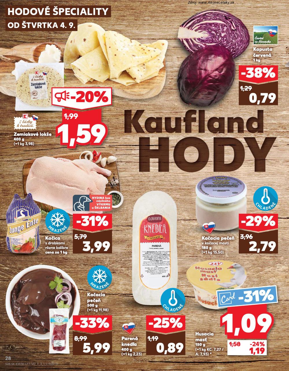 Leták Kaufland (4. 9. - 10. 9. 2025) - strana 28 z 76