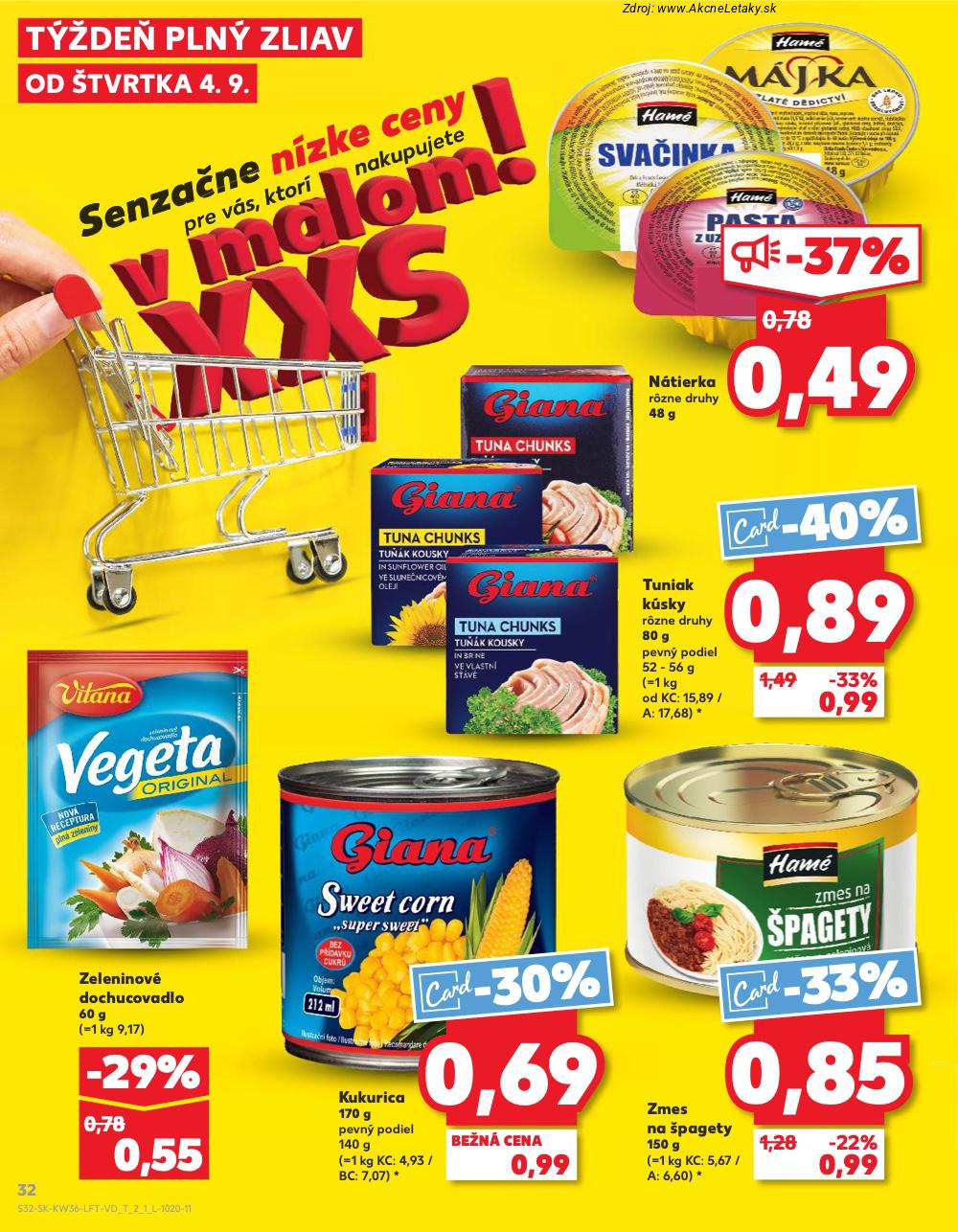 Leták Kaufland (4. 9. - 10. 9. 2025) - strana 32 z 76