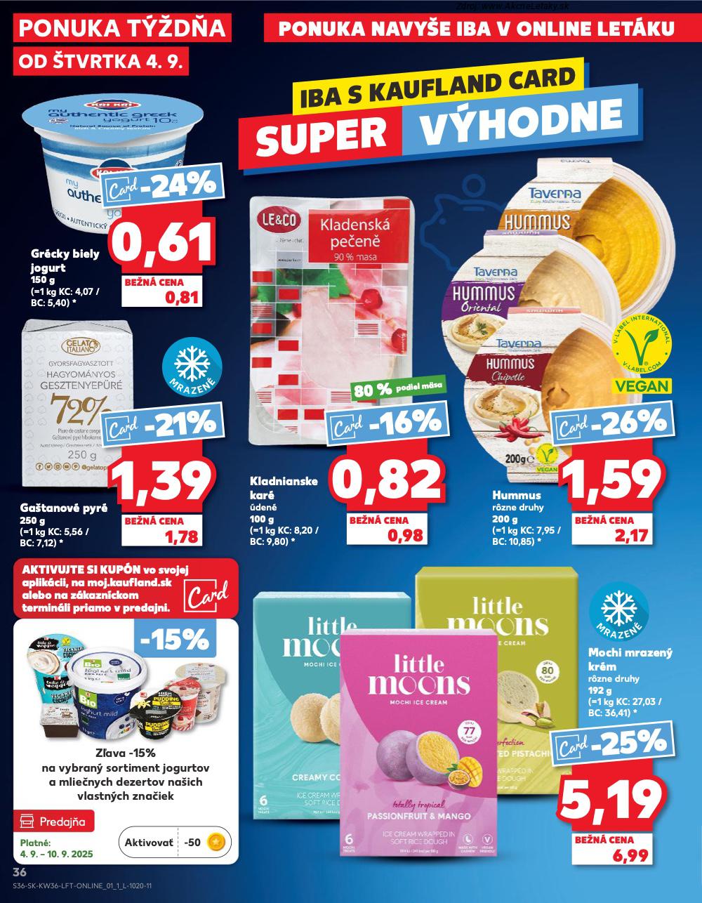 Leták Kaufland (4. 9. - 10. 9. 2025) - strana 36 z 76