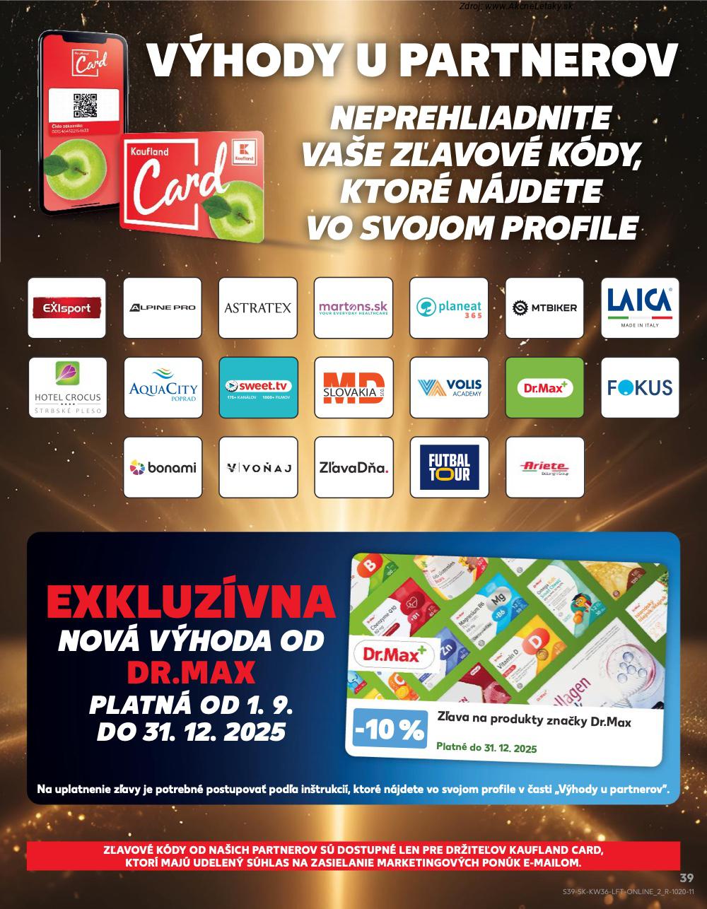 Leták Kaufland (4. 9. - 10. 9. 2025) - strana 39 z 76
