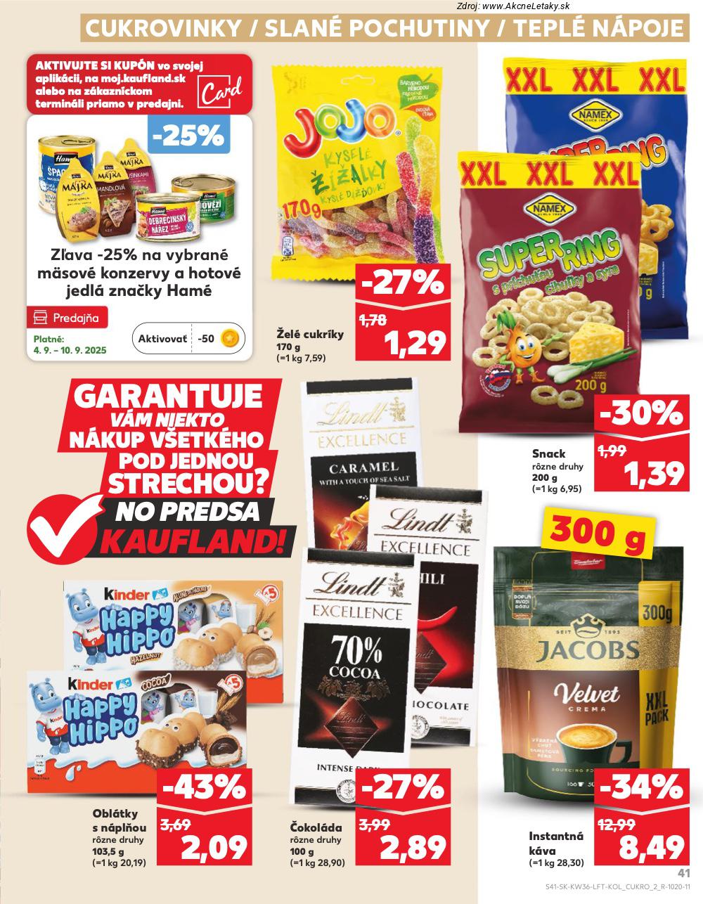 Leták Kaufland (4. 9. - 10. 9. 2025) - strana 41 z 76