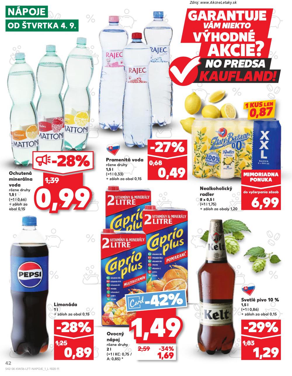 Leták Kaufland (4. 9. - 10. 9. 2025) - strana 42 z 76