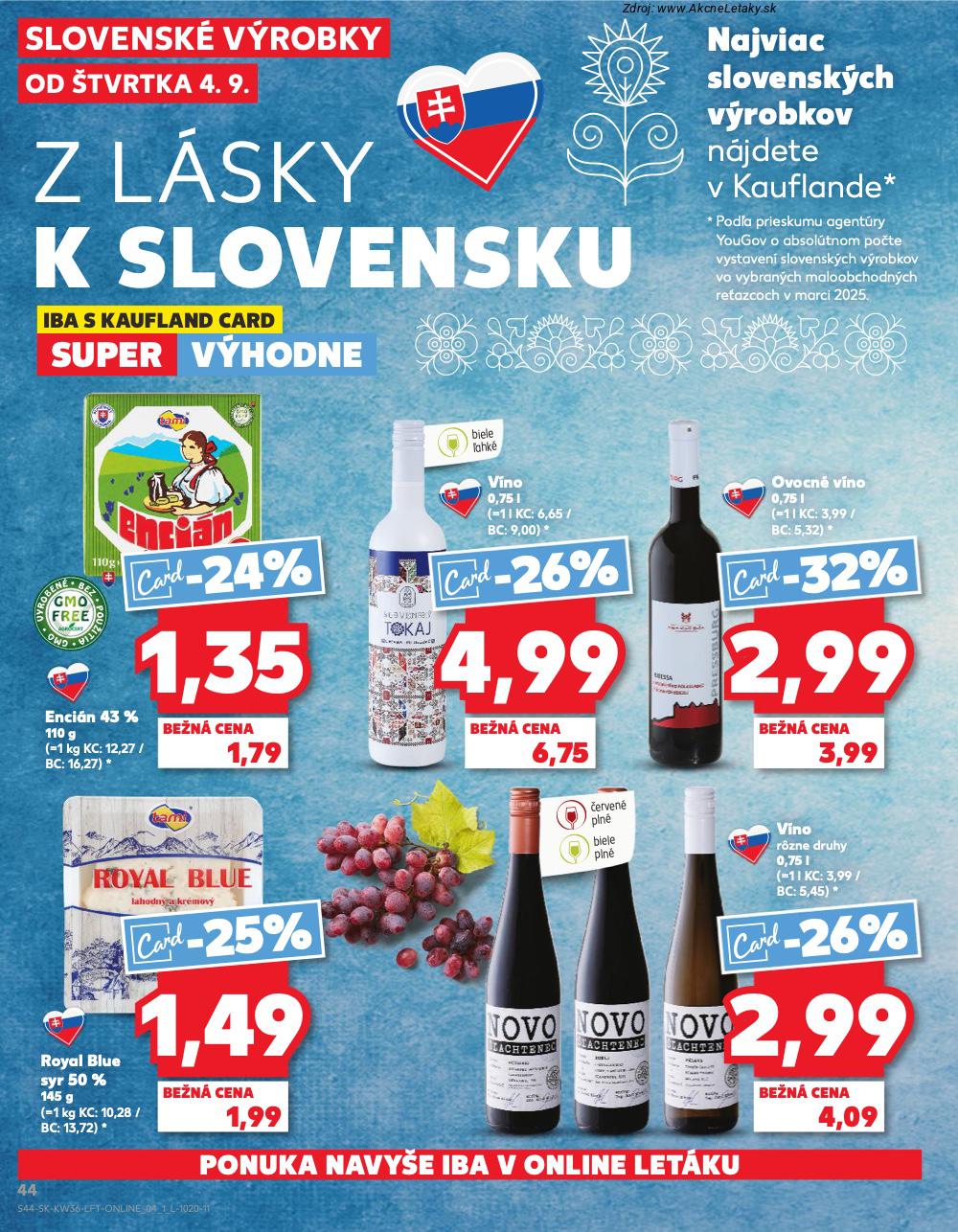 Leták Kaufland (4. 9. - 10. 9. 2025) - strana 44 z 76