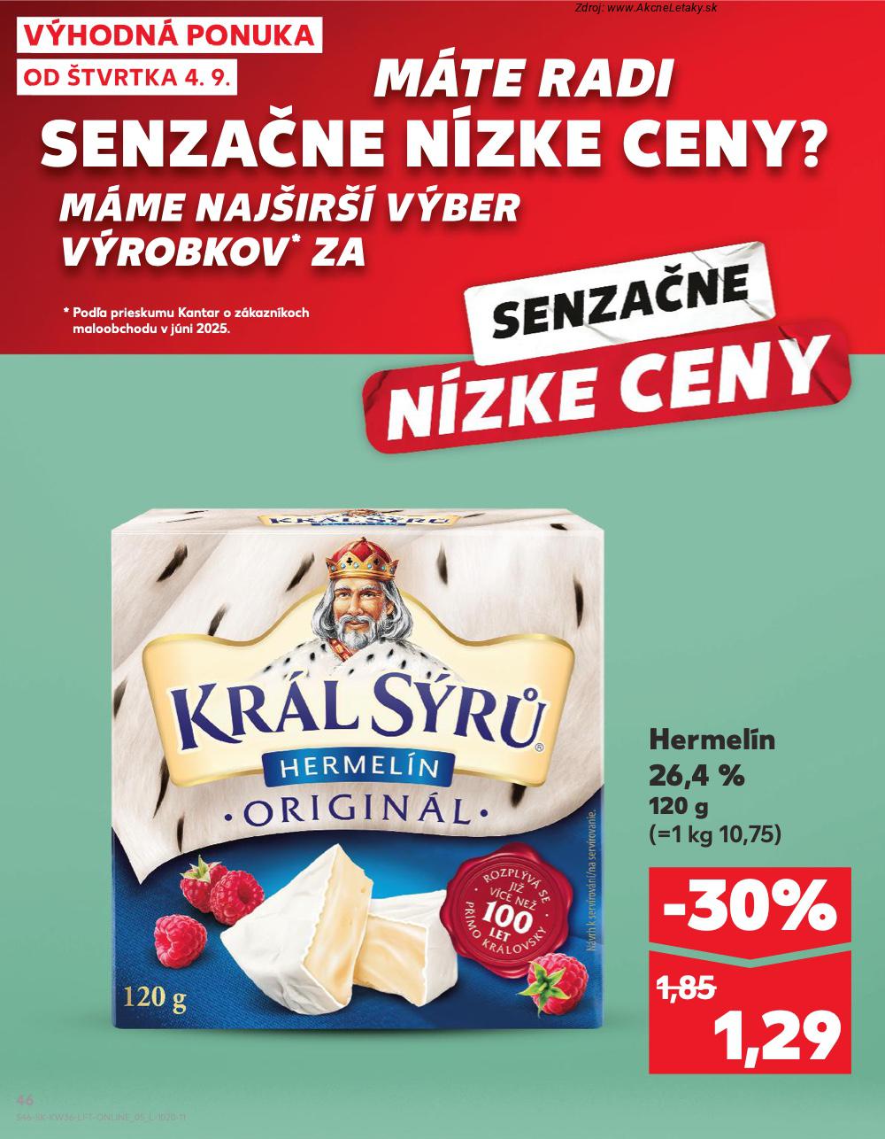 Leták Kaufland (4. 9. - 10. 9. 2025) - strana 46 z 76