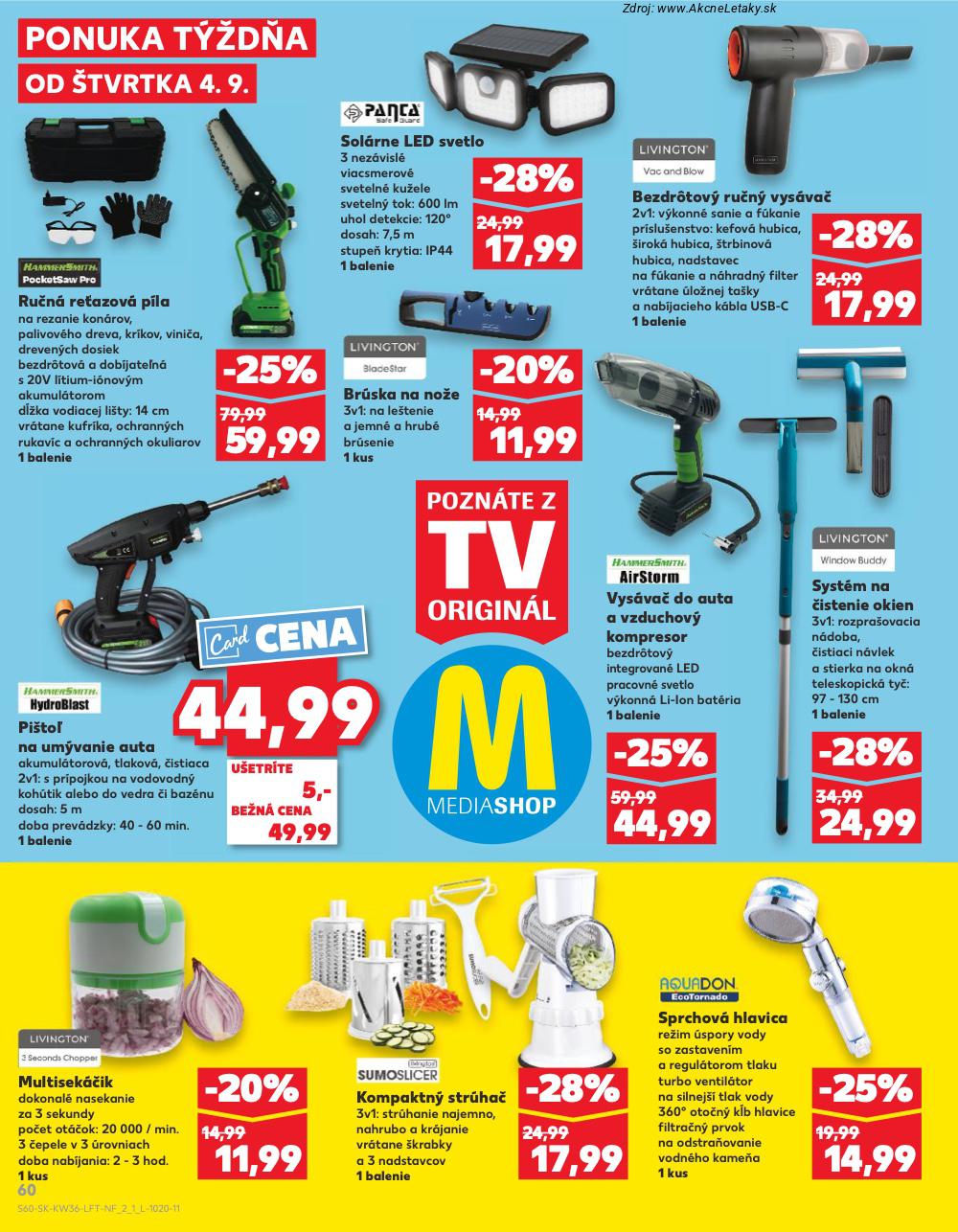 Leták Kaufland (4. 9. - 10. 9. 2025) - strana 60 z 76