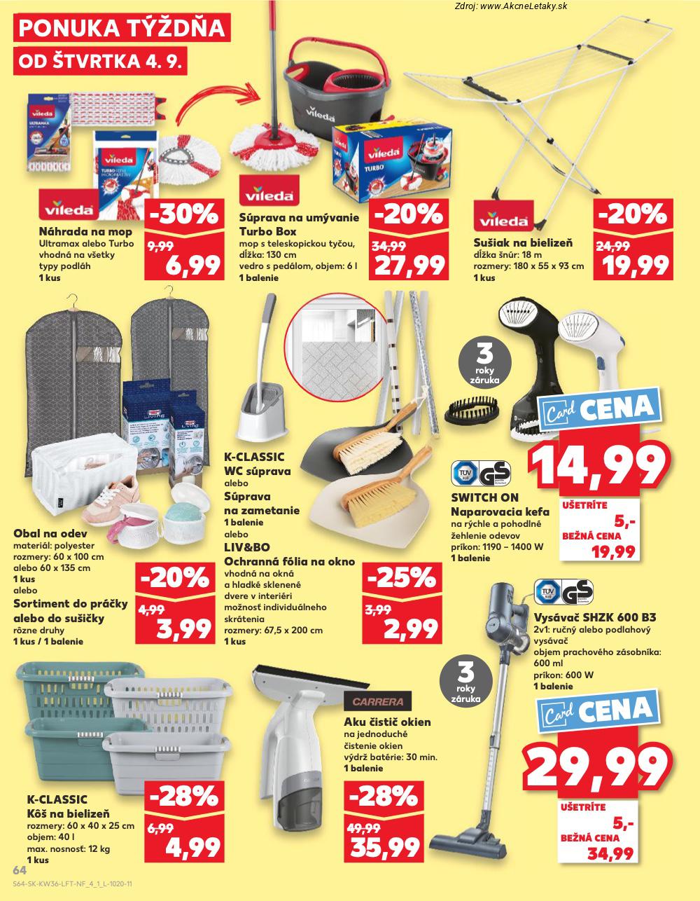 Leták Kaufland (4. 9. - 10. 9. 2025) - strana 64 z 76