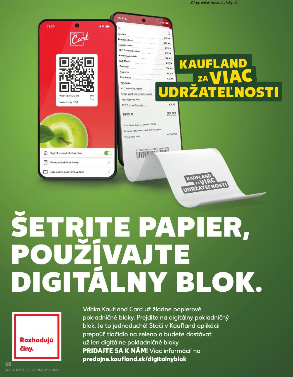 Leták Kaufland (4. 9. - 10. 9. 2025) - strana 68 z 76