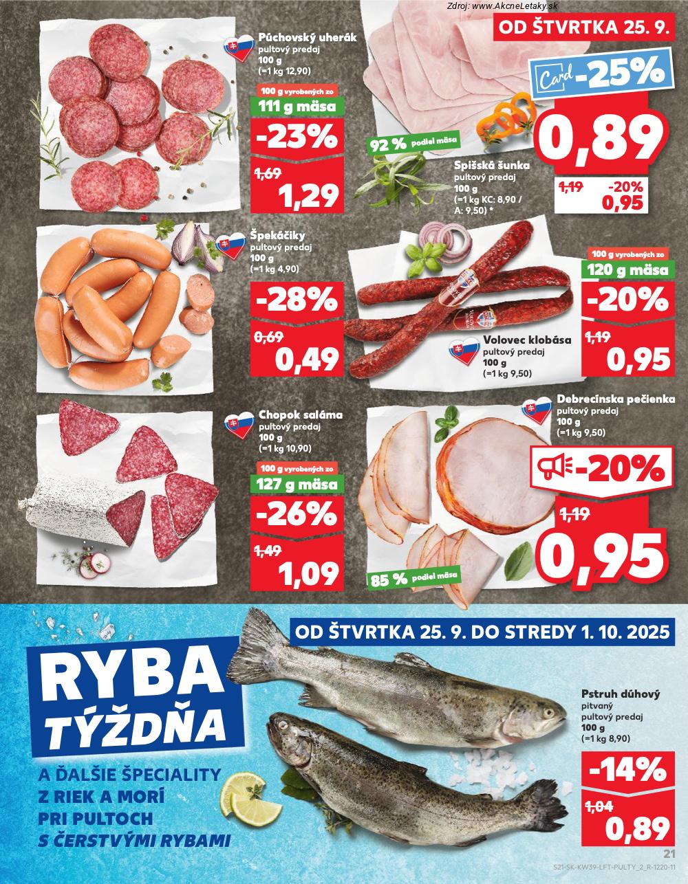 Leták Kaufland (25. 9. - 1. 10. 2025) - strana 21 z 78
