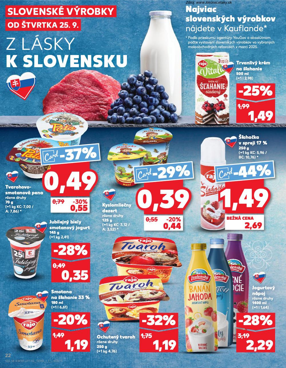 Leták Kaufland (25. 9. - 1. 10. 2025) - strana 22 z 78