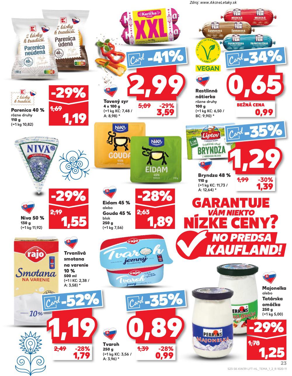 Leták Kaufland (25. 9. - 1. 10. 2025) - strana 23 z 78