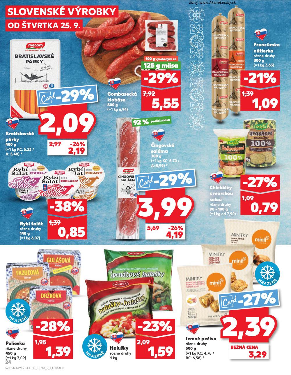 Leták Kaufland (25. 9. - 1. 10. 2025) - strana 24 z 78