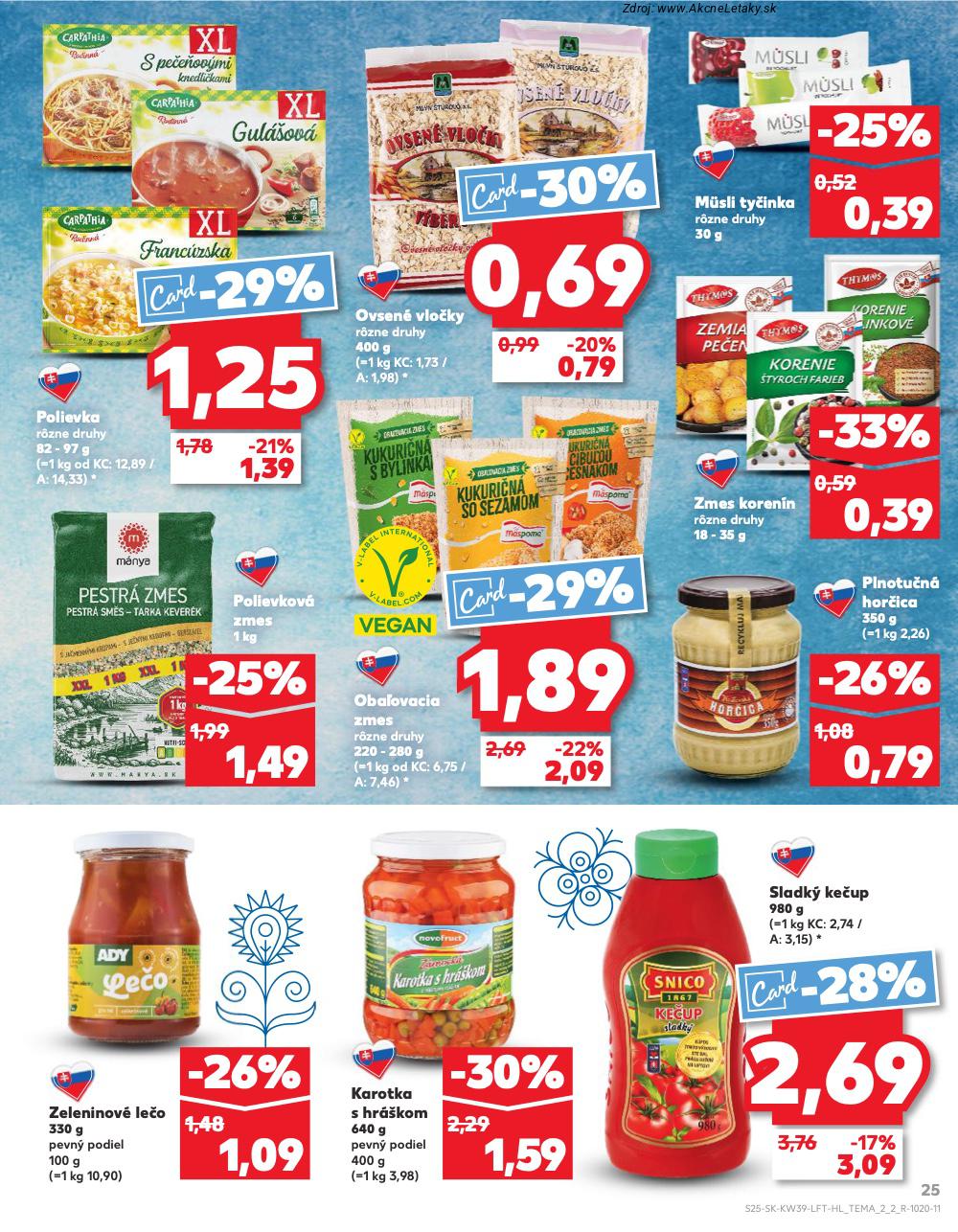 Leták Kaufland (25. 9. - 1. 10. 2025) - strana 25 z 78