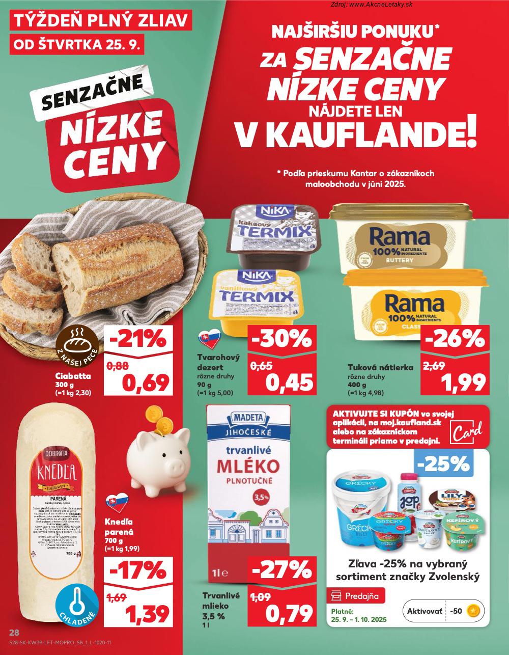 Leták Kaufland (25. 9. - 1. 10. 2025) - strana 28 z 78