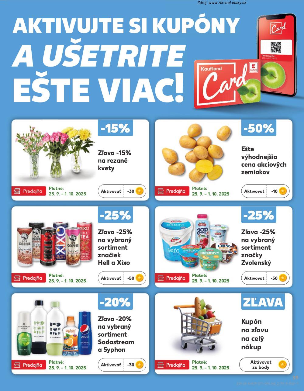 Leták Kaufland (25. 9. - 1. 10. 2025) - strana 39 z 78