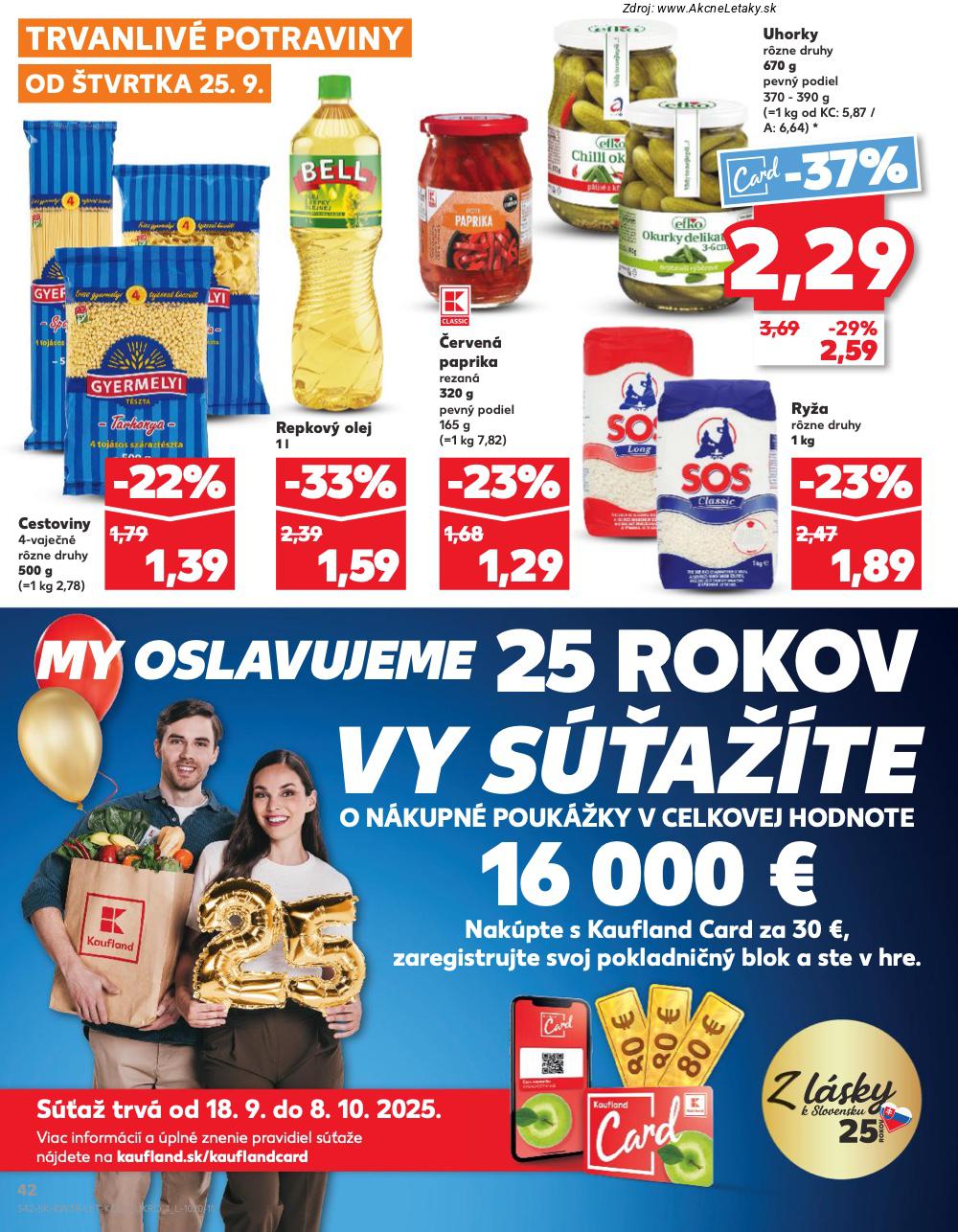 Leták Kaufland (25. 9. - 1. 10. 2025) - strana 42 z 78