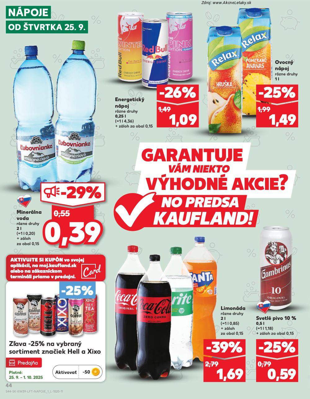 Leták Kaufland (25. 9. - 1. 10. 2025) - strana 44 z 78