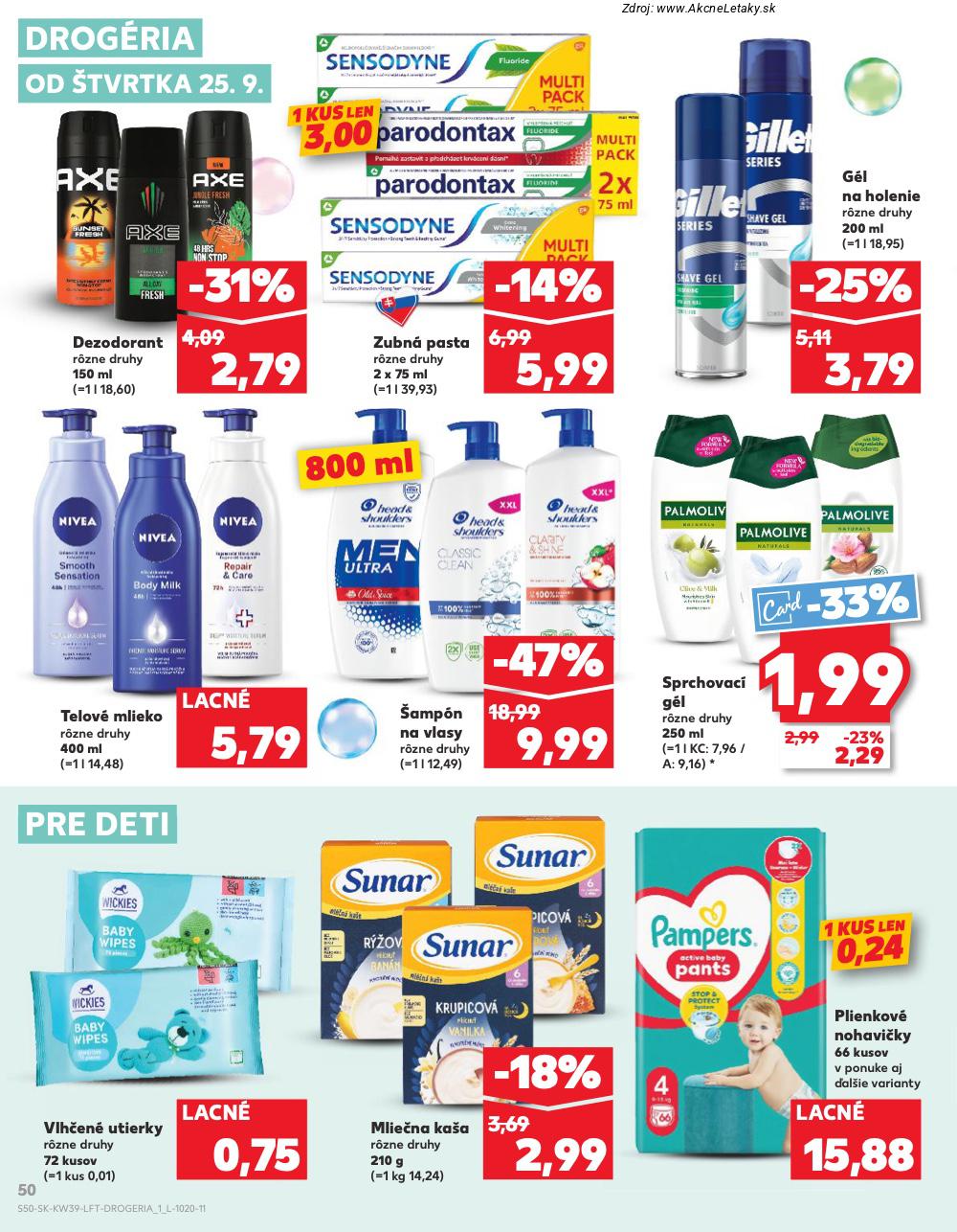 Leták Kaufland (25. 9. - 1. 10. 2025) - strana 50 z 78