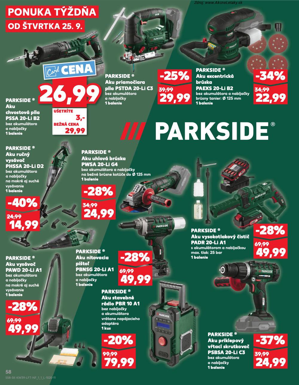 Leták Kaufland (25. 9. - 1. 10. 2025) - strana 58 z 78