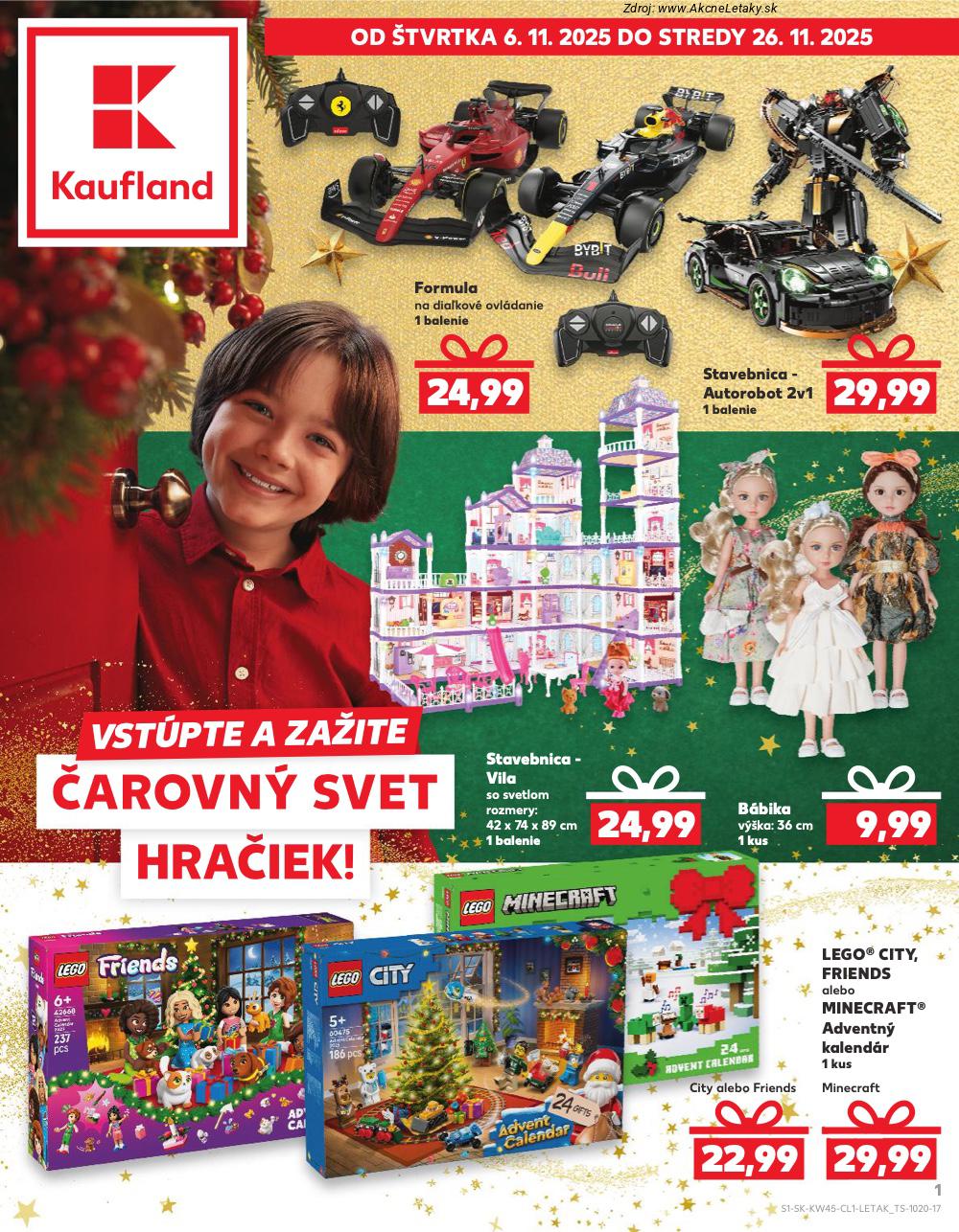 Leták Kaufland (6. 11. - 26. 11. 2025) - strana 1 z 24