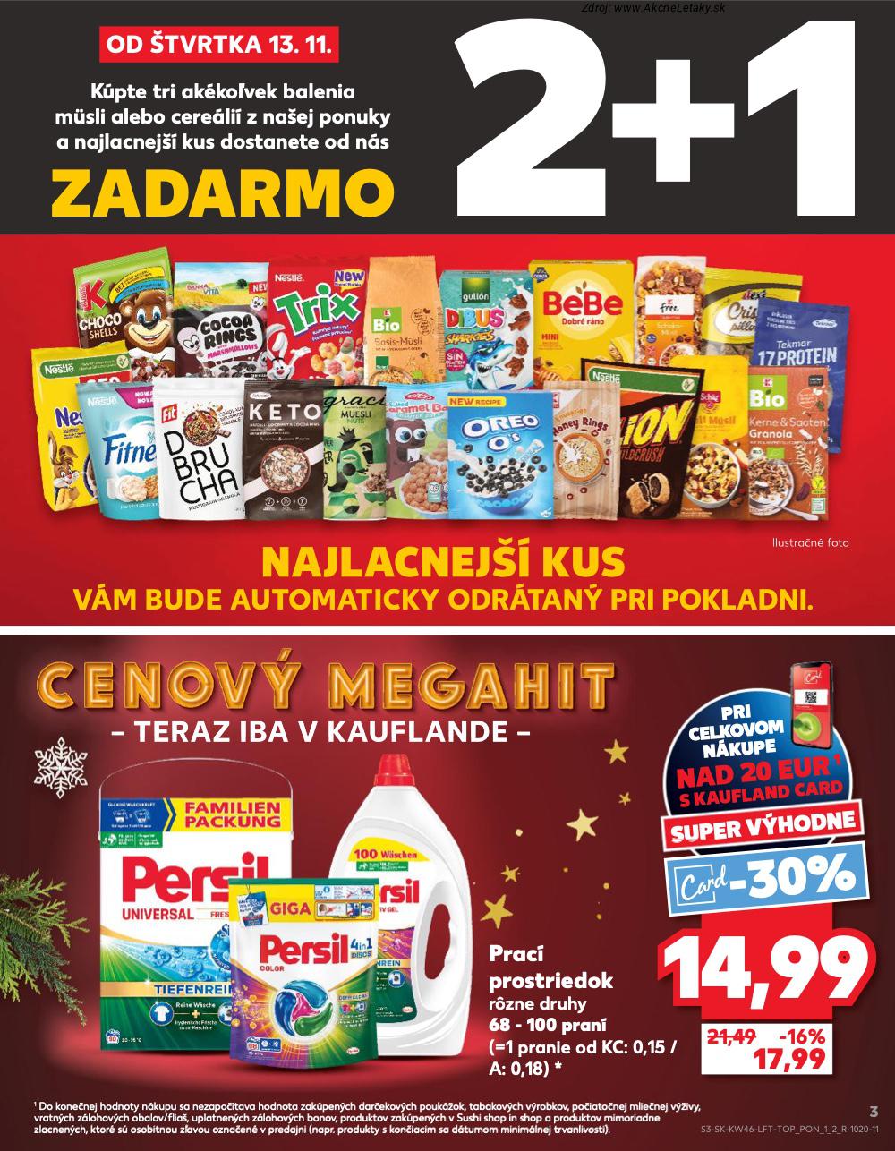 Leták Kaufland (13. 11. - 19. 11. 2025) - strana 3 z 82