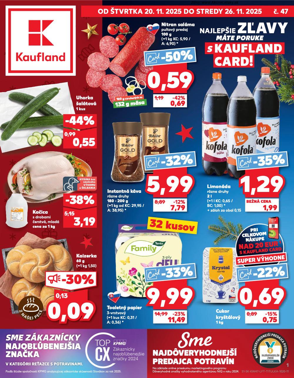 Leták Kaufland (20. 11. - 26. 11. 2025) - strana 1 z 80