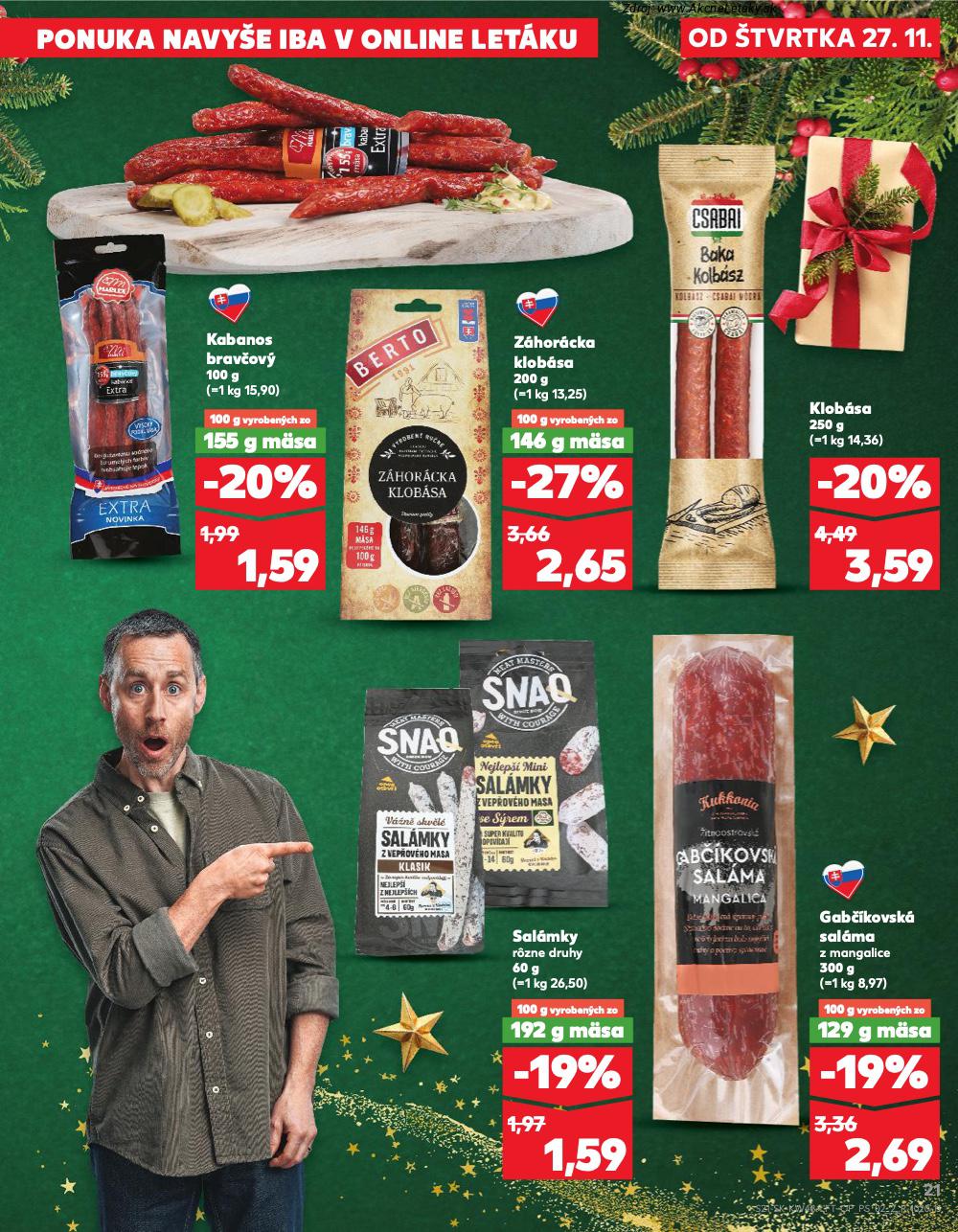 Leták Kaufland (27. 11. - 3. 12. 2025) - strana 21 z 78