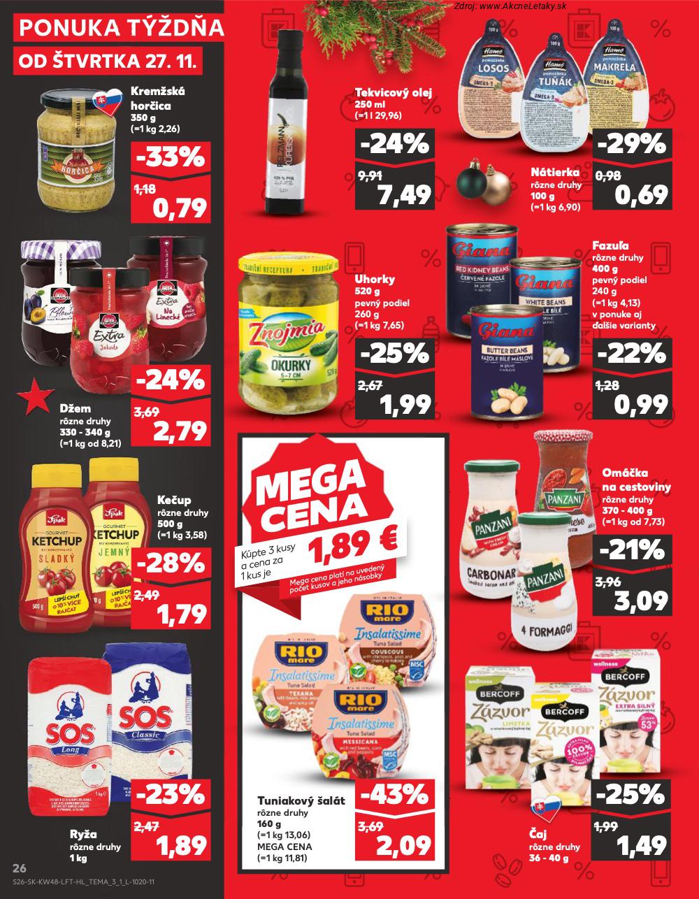 Leták Kaufland (27. 11. - 3. 12. 2025) - strana 26 z 78