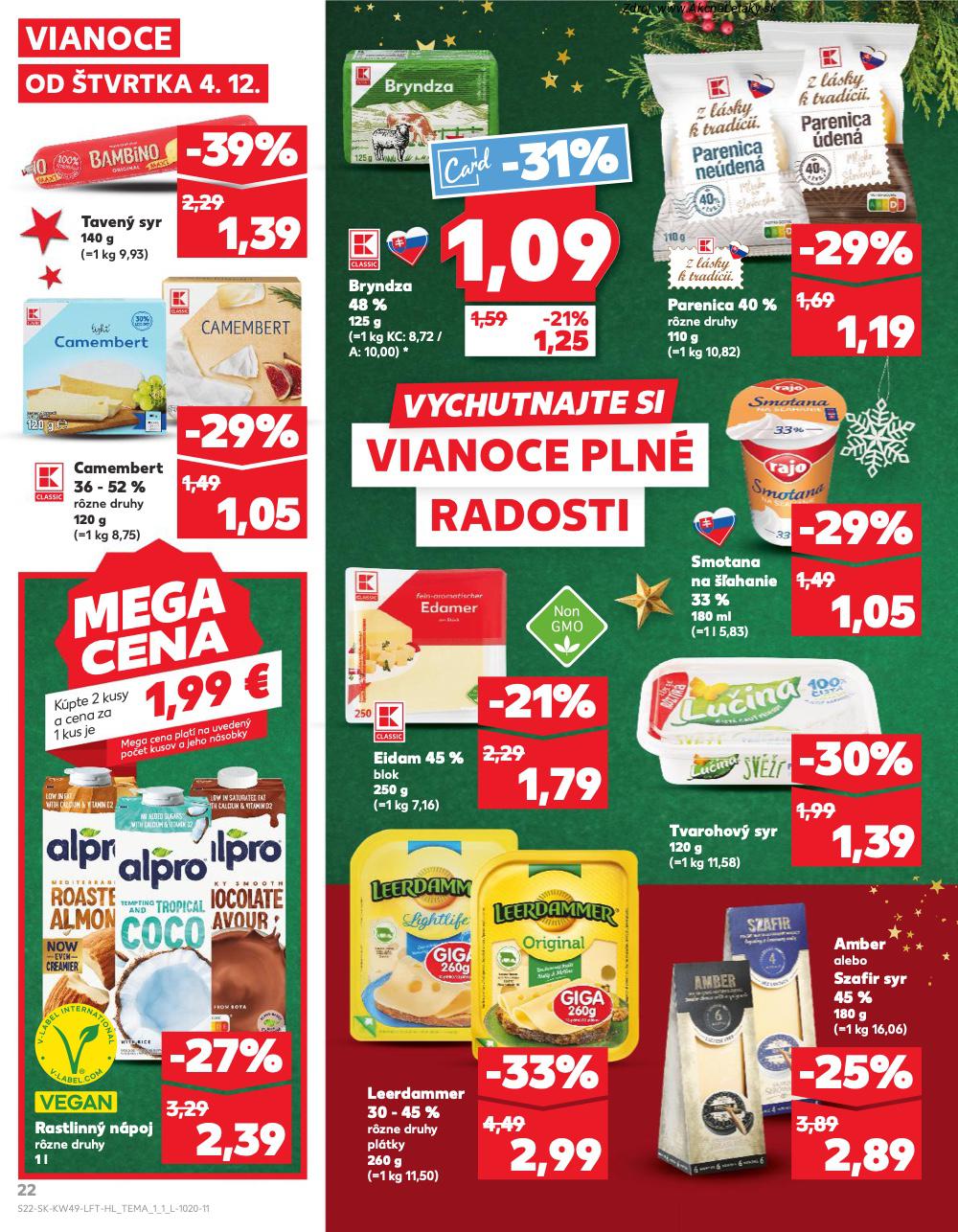Leták Kaufland (4. 12. - 10. 12. 2025) - strana 22 z 80
