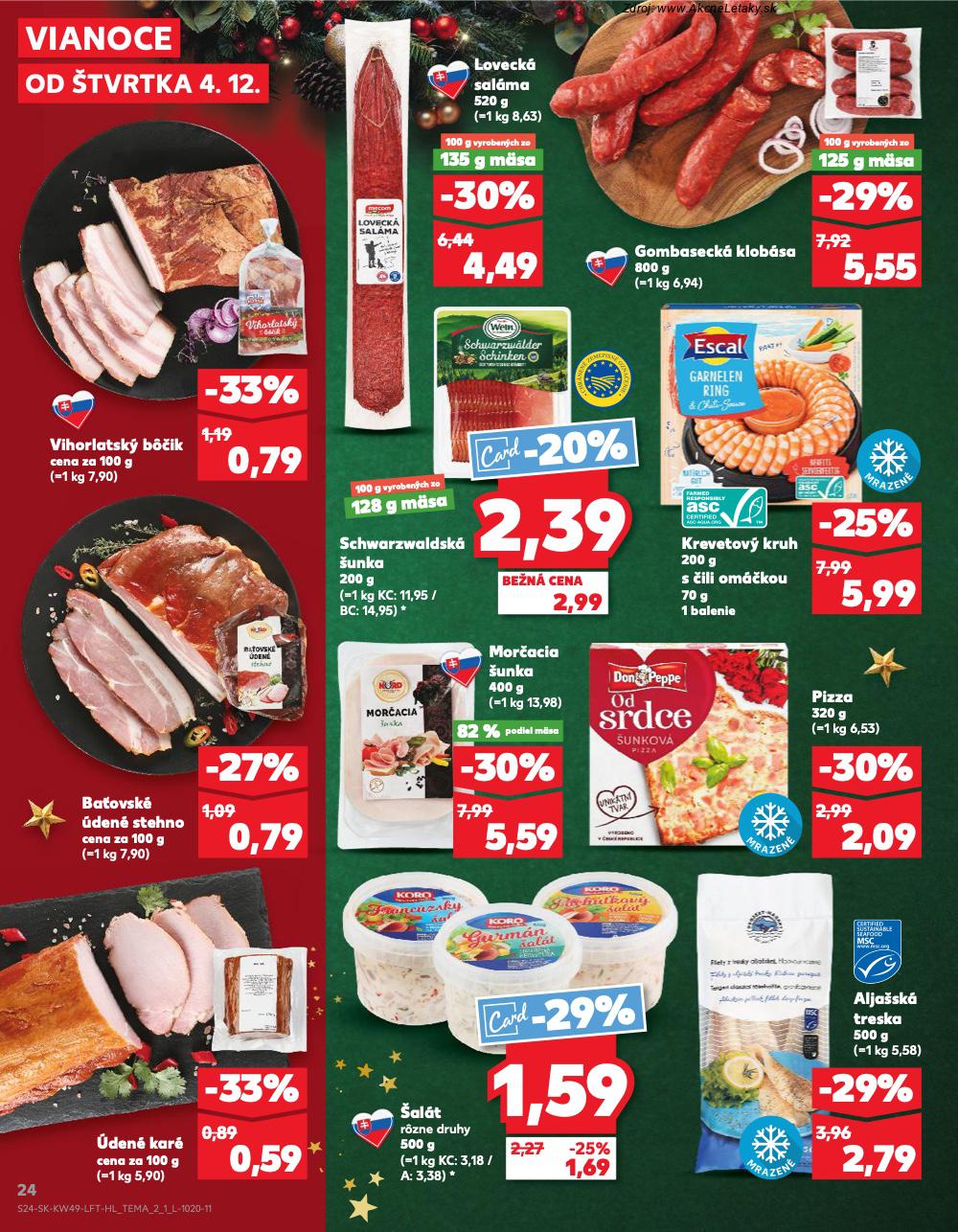 Leták Kaufland (4. 12. - 10. 12. 2025) - strana 24 z 80
