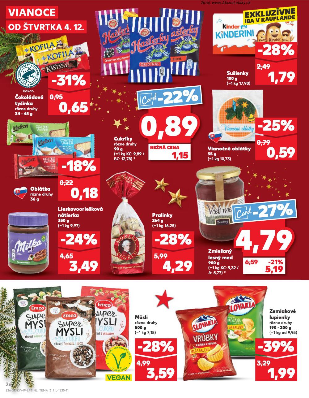 Leták Kaufland (4. 12. - 10. 12. 2025) - strana 26 z 80