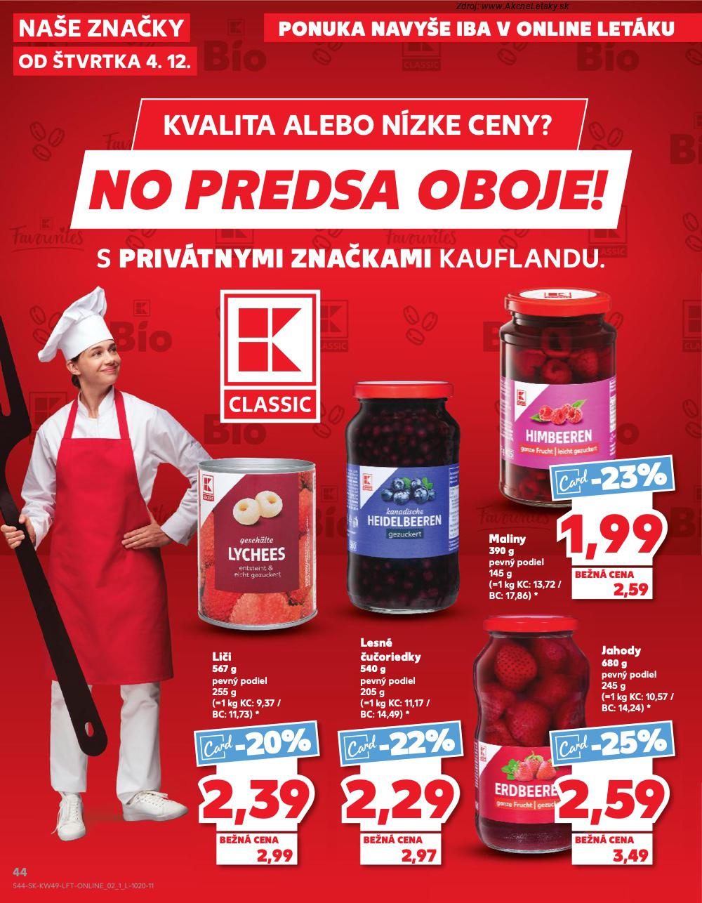 Leták Kaufland (4. 12. - 10. 12. 2025) - strana 44 z 80