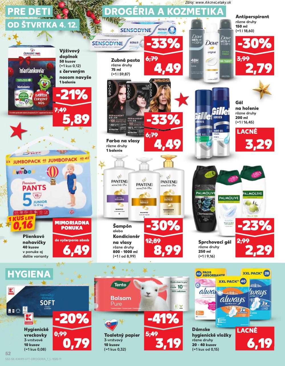 Leták Kaufland (4. 12. - 10. 12. 2025) - strana 52 z 80