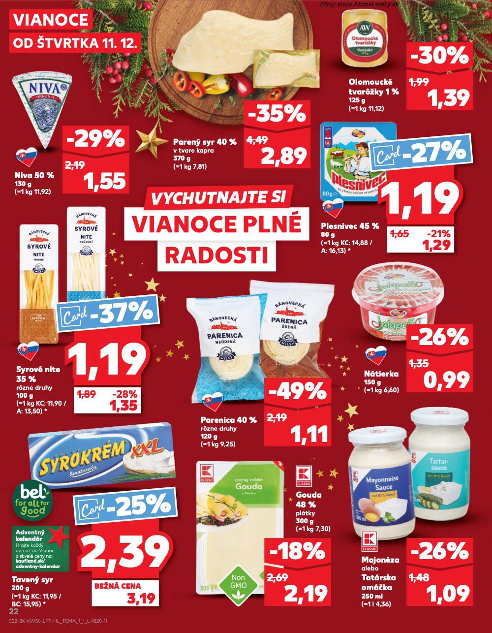 Leták Kaufland (11. 12. - 17. 12. 2025) - strana 22 z 78
