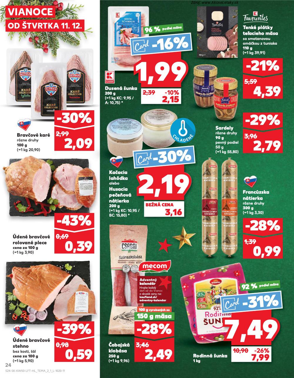 Leták Kaufland (11. 12. - 17. 12. 2025) - strana 24 z 78