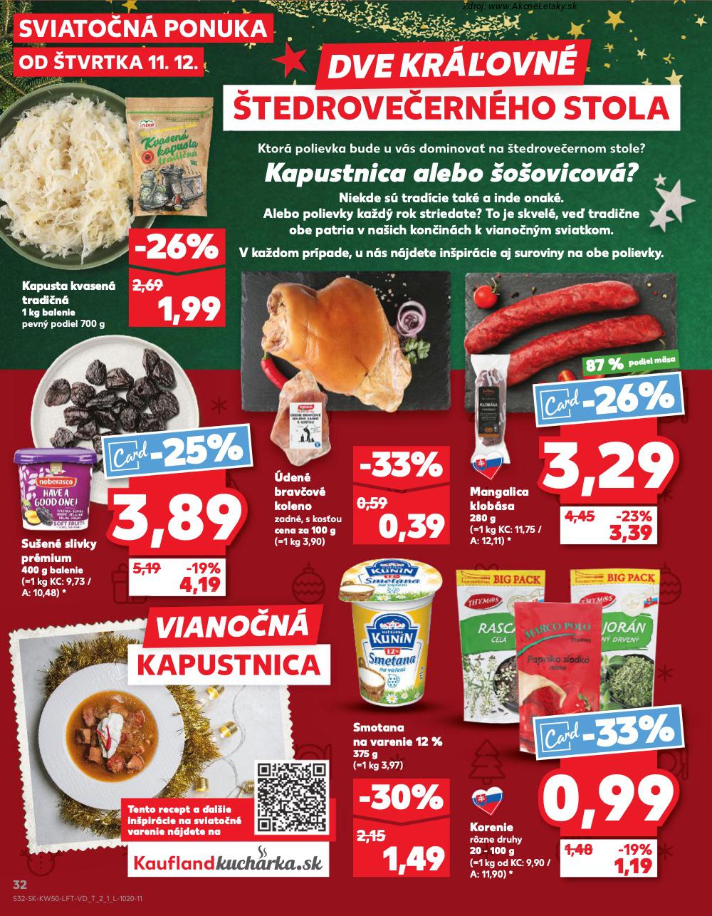 Leták Kaufland (11. 12. - 17. 12. 2025) - strana 32 z 78