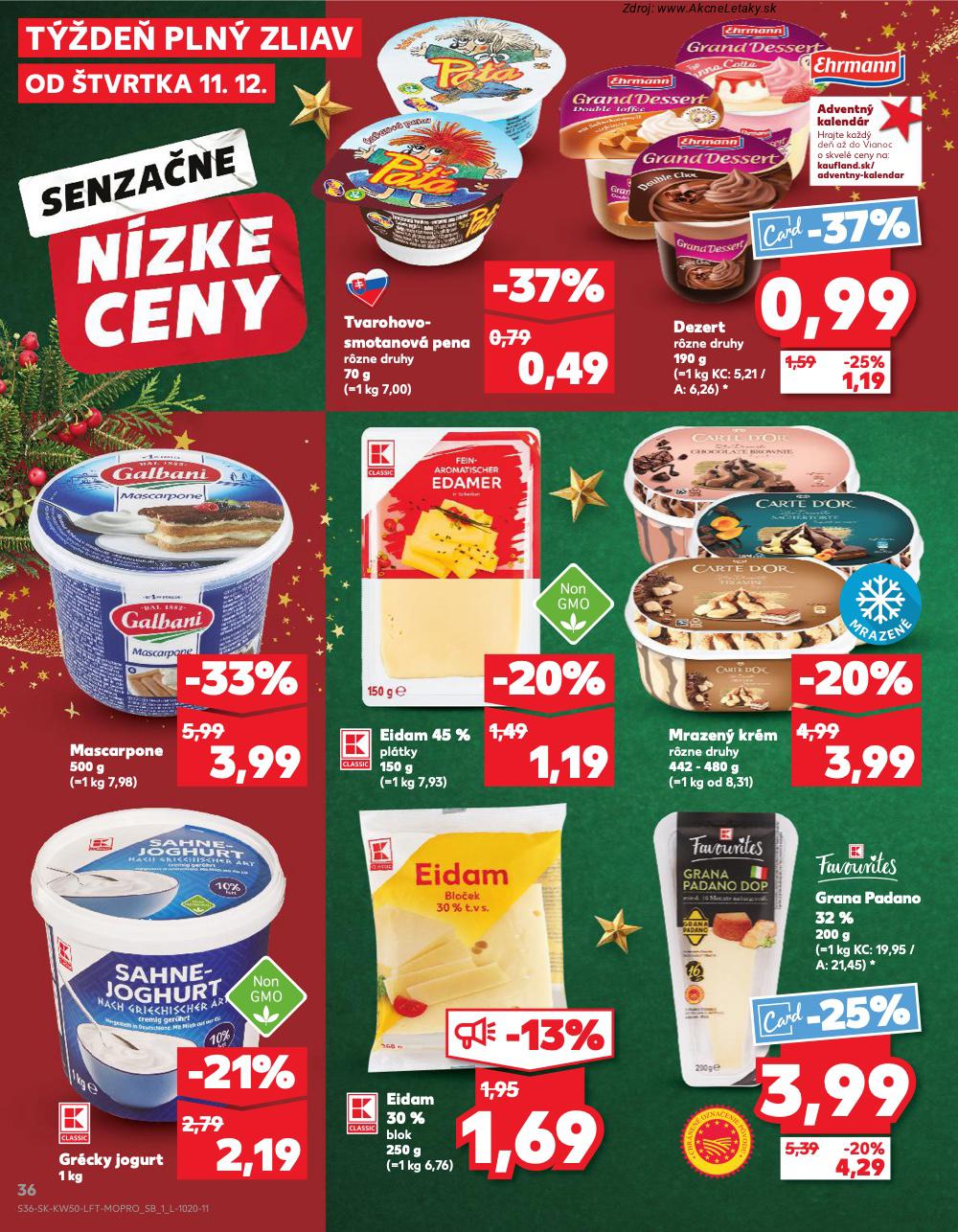 Leták Kaufland (11. 12. - 17. 12. 2025) - strana 36 z 78