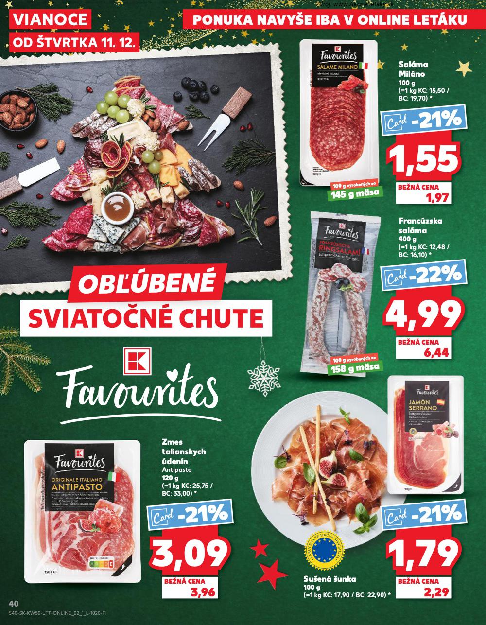 Leták Kaufland (11. 12. - 17. 12. 2025) - strana 40 z 78