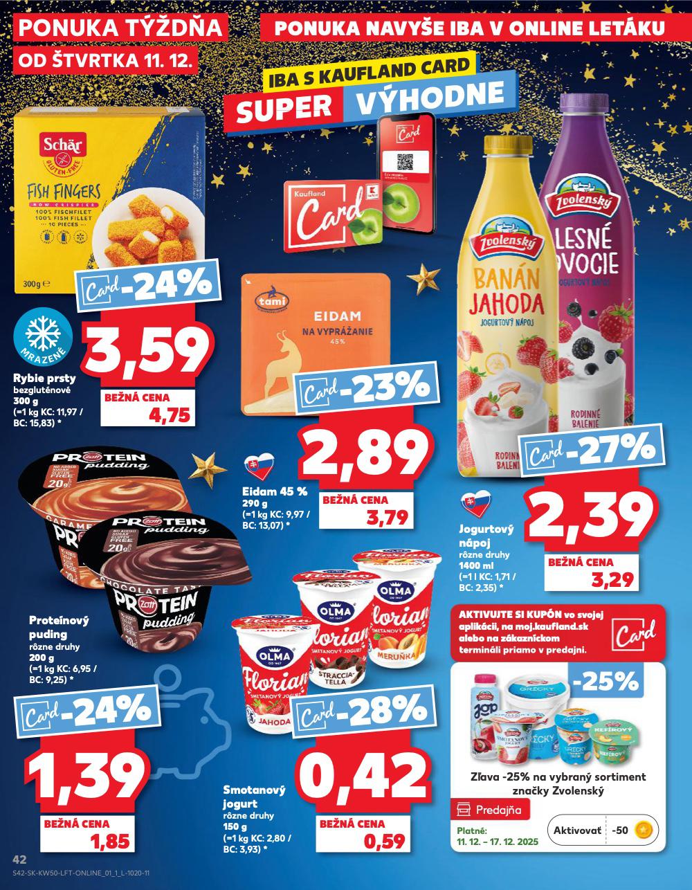 Leták Kaufland (11. 12. - 17. 12. 2025) - strana 42 z 78