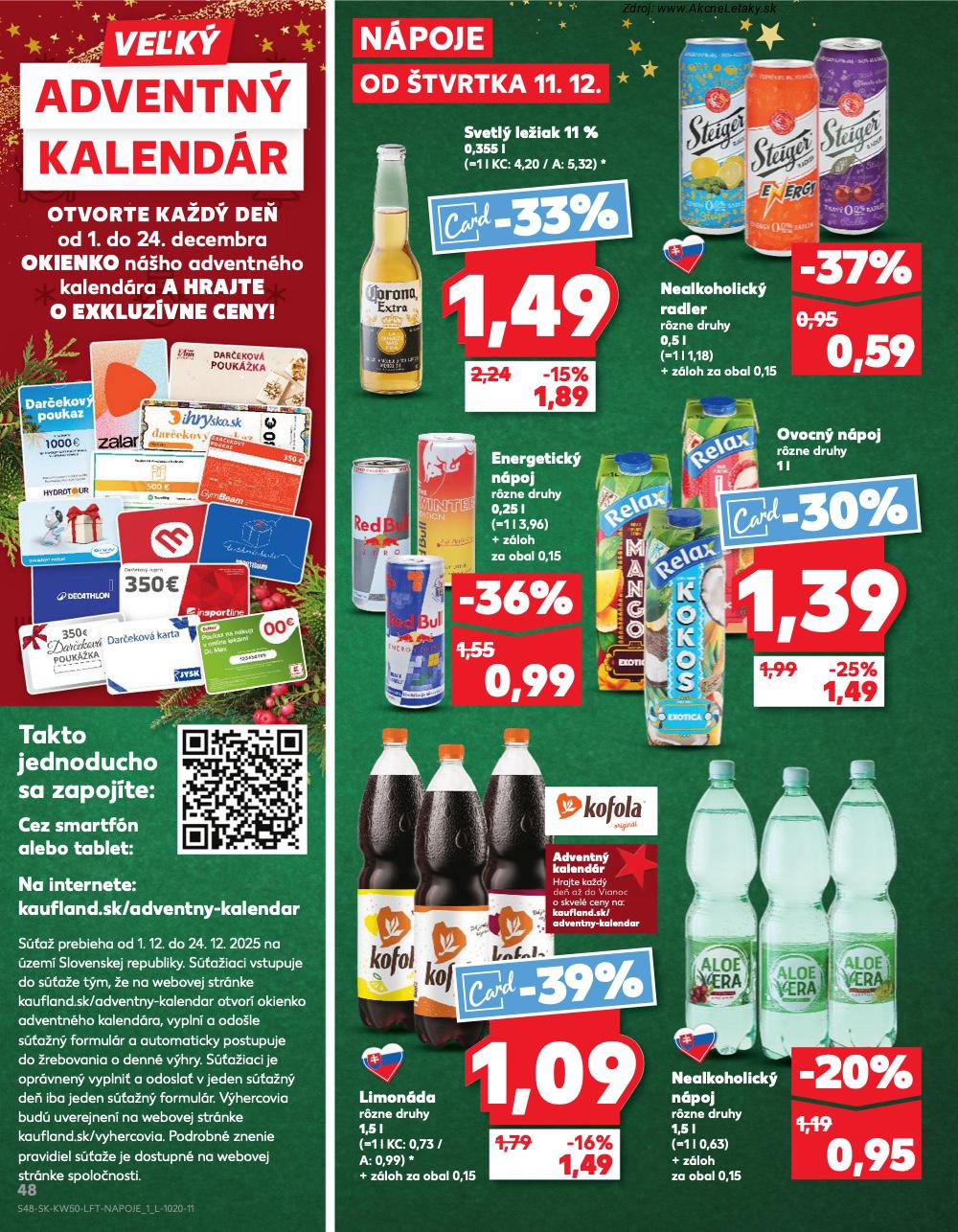 Leták Kaufland (11. 12. - 17. 12. 2025) - strana 48 z 78