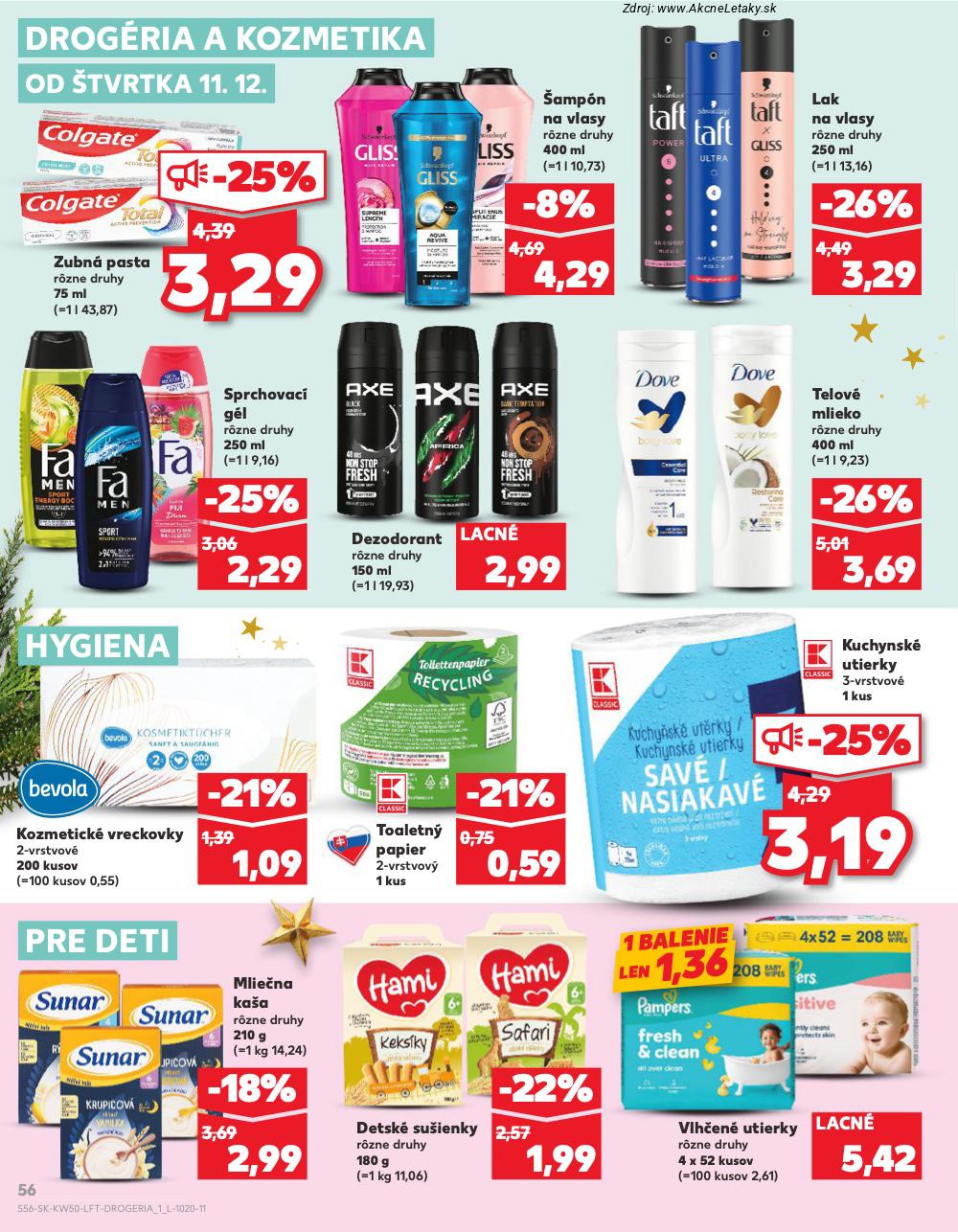 Leták Kaufland (11. 12. - 17. 12. 2025) - strana 56 z 78