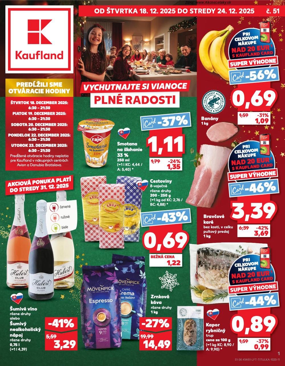 Leták Kaufland (18. 12. - 24. 12. 2025) - strana 1 z 78