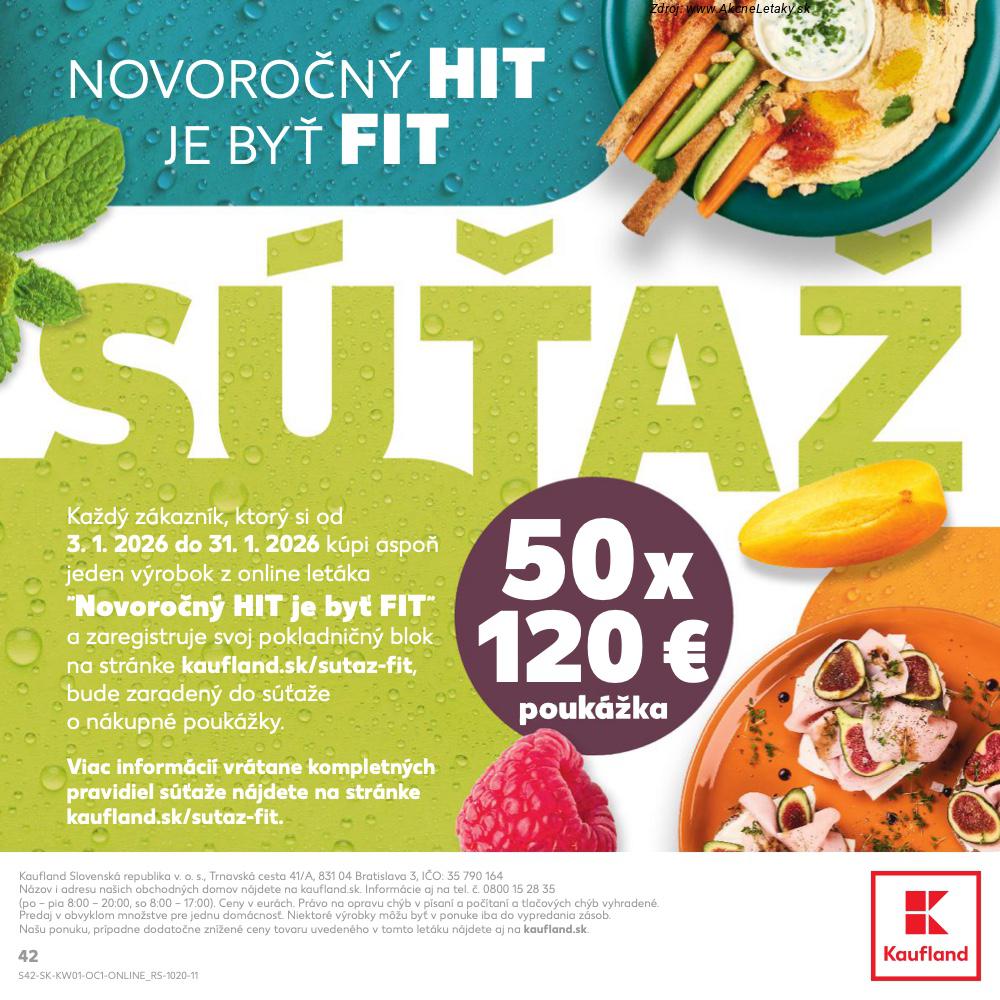 Leták Kaufland (3. 1. - 31. 1. 2026) - strana 42 z 42