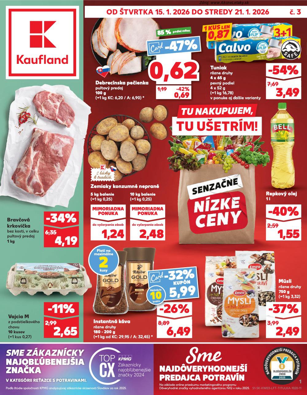 Leták Kaufland (15. 1. - 21. 1. 2026) - strana 1 z 78