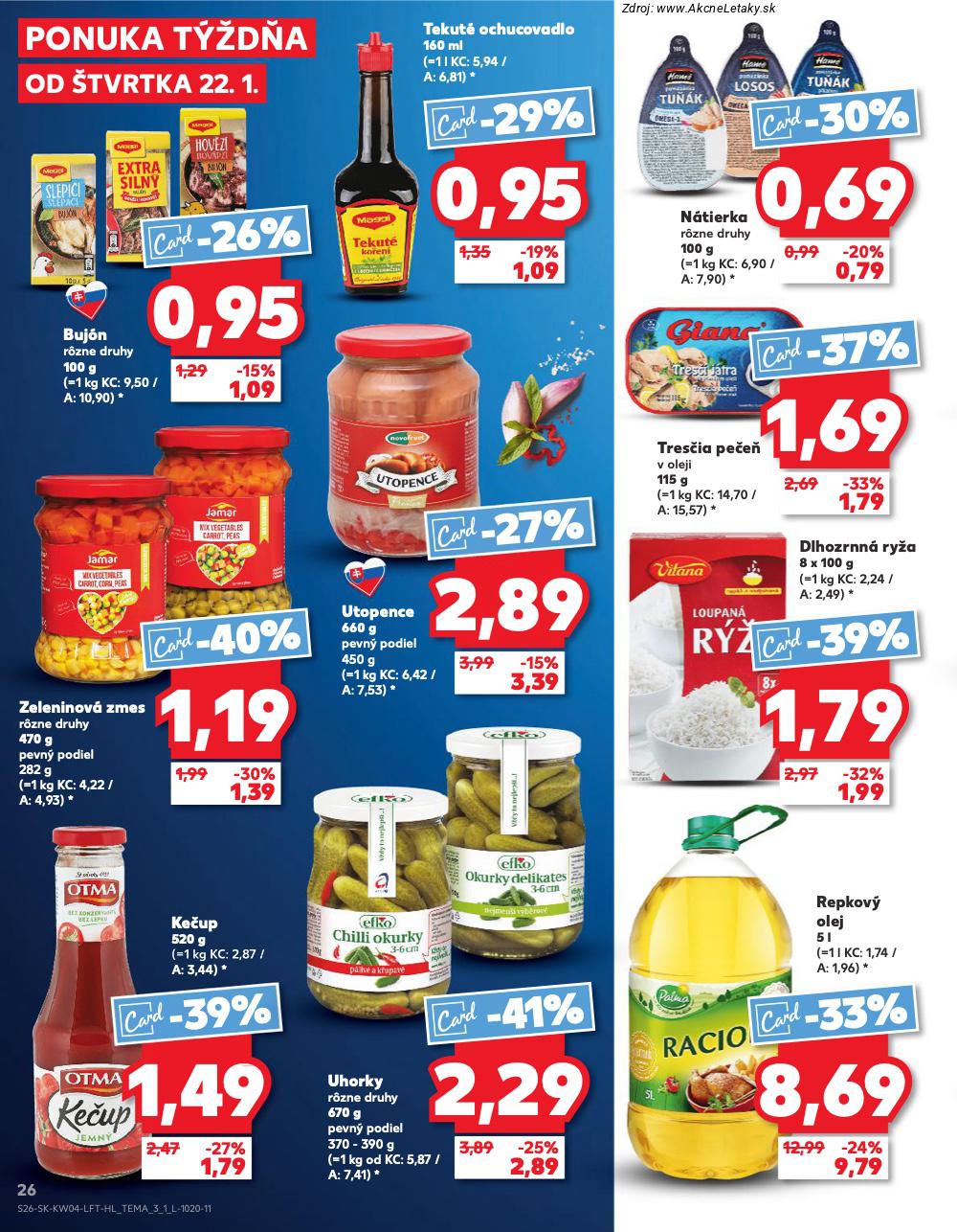 Leták Kaufland (22. 1. - 28. 1. 2026) - strana 26 z 78