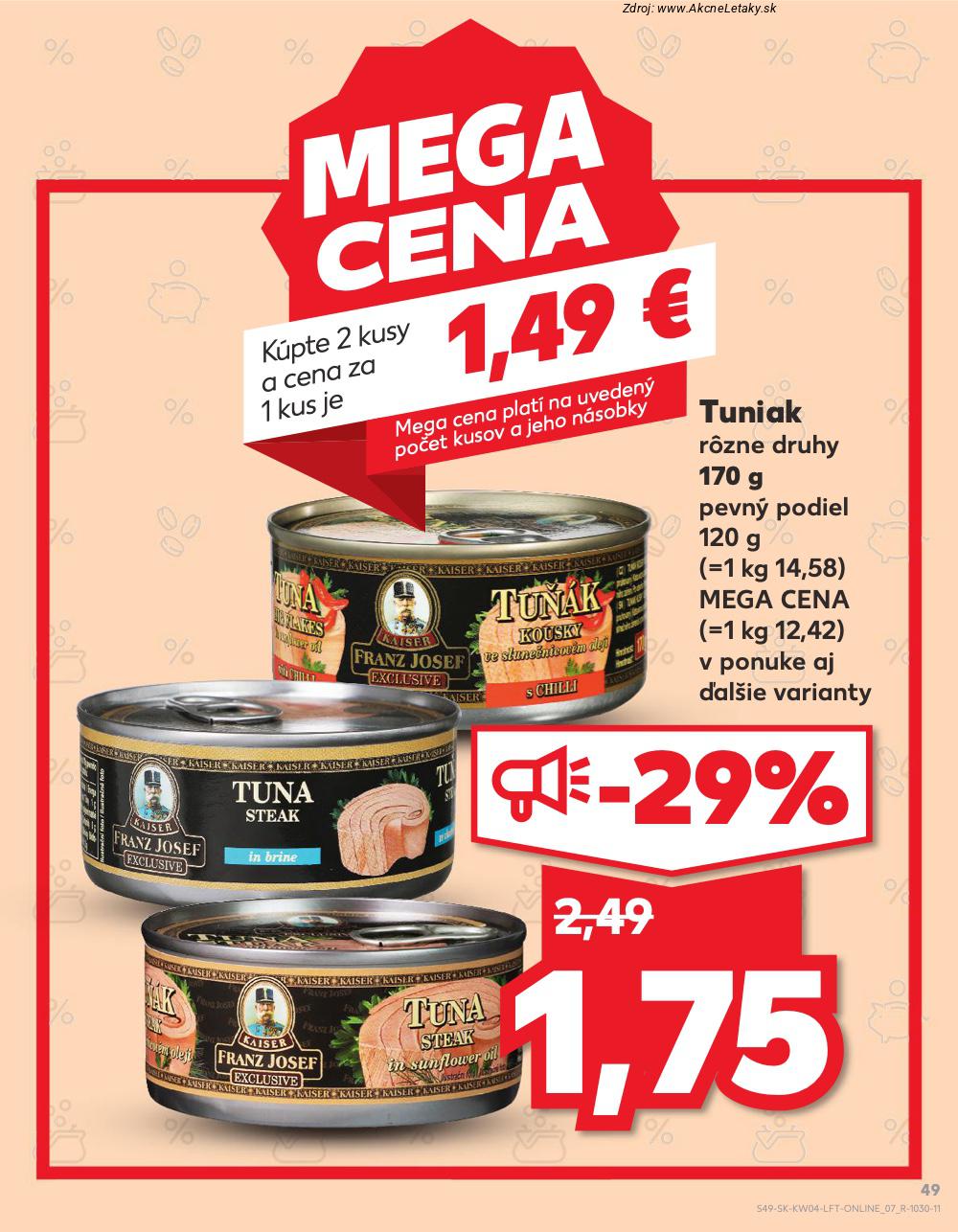 Leták Kaufland (22. 1. - 28. 1. 2026) - strana 49 z 78