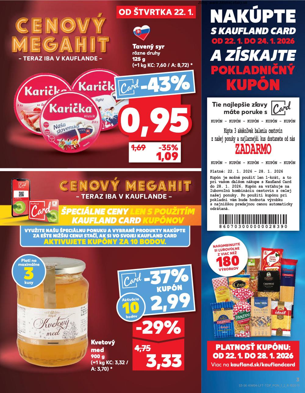Leták Kaufland (22. 1. - 28. 1. 2026) - strana 3 z 78